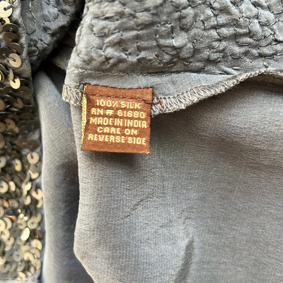 525 America Sequin Silk Tank Top - Picture 4 of 7